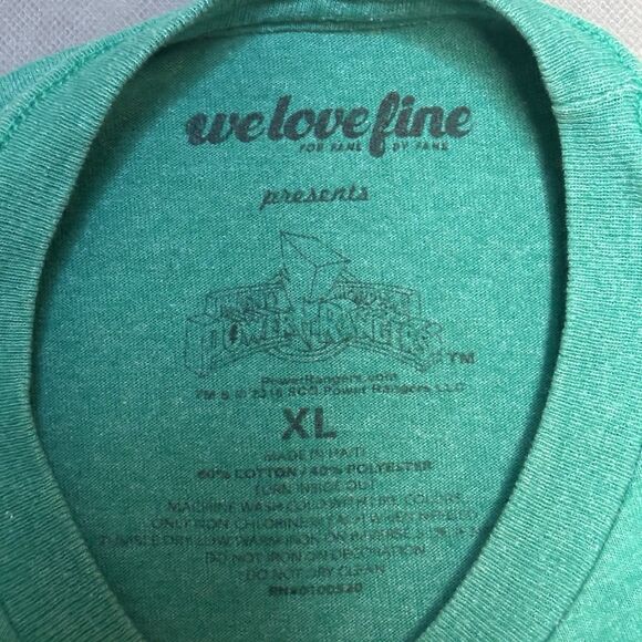 Might Morphin Power Rangers Graphic T-Shirt Dino Punch Mens Size XL Green - Picture 3 of 6